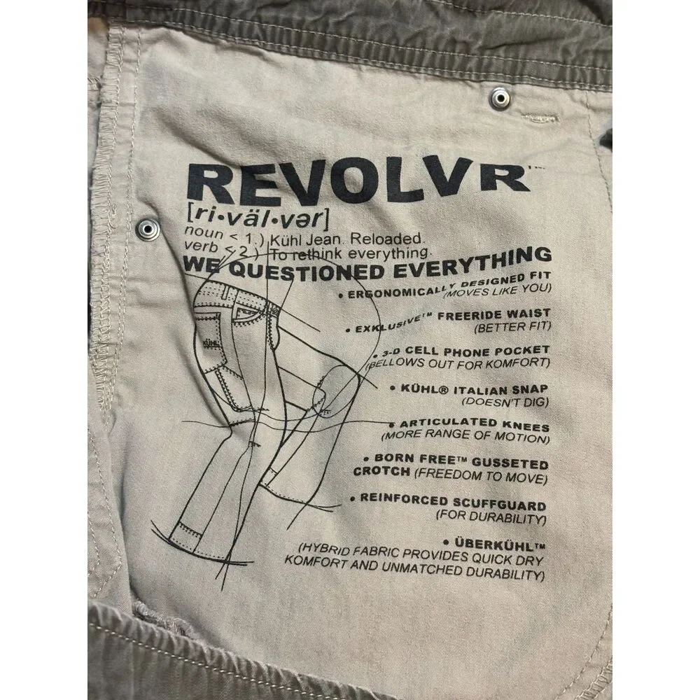 KUHL Revolvr Men’s 40x30 Olive Green Hiking Outdoor Pants Gorpcore